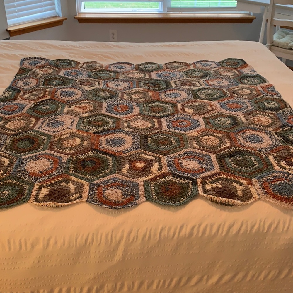 Lightweight Hand-Crocheted Throw